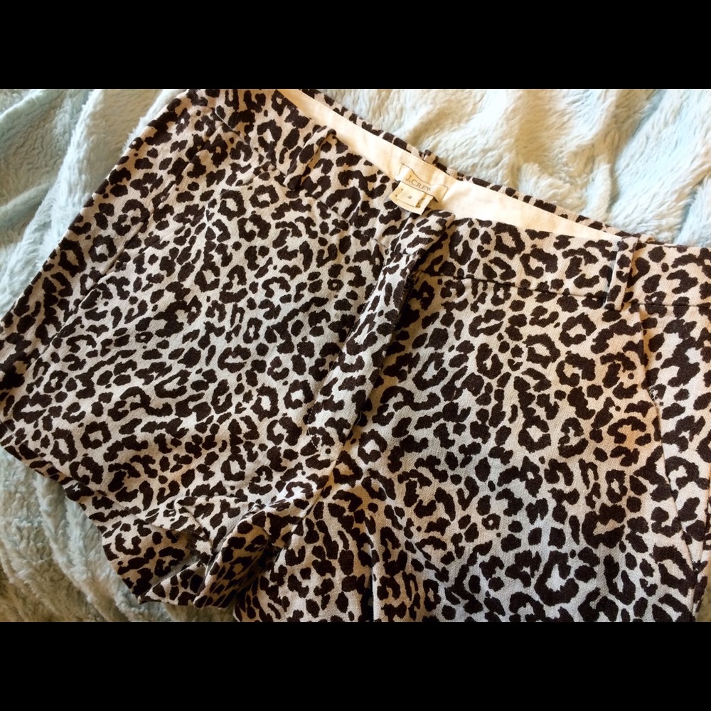 J. Crew Shorts leopard print